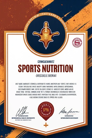 Certyfikat specjalisty Żywienia Sportowców.